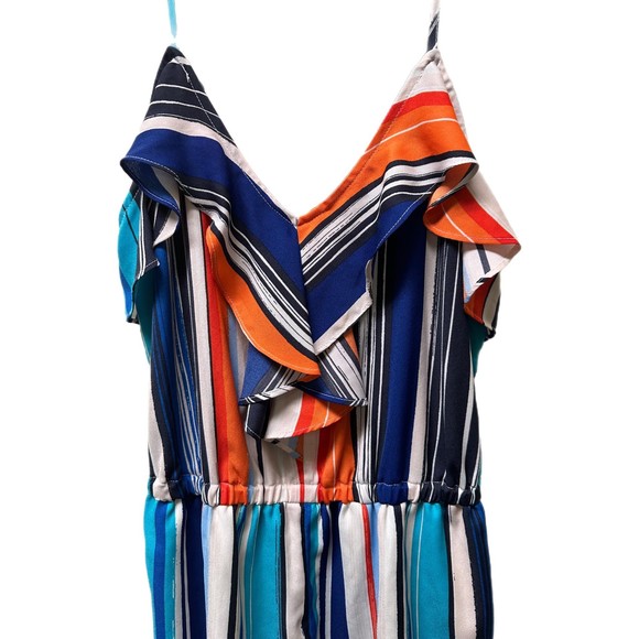 Jennifer Lopez Striped Short Jumpsuit, Size 2, Pre-owned - Picture 3 of 5